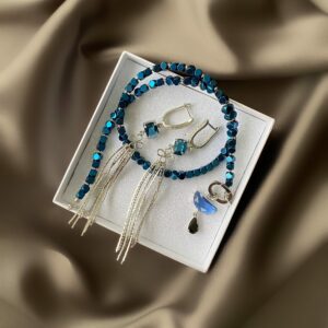«NYX» Semi-Fine Necklace And Earrings Jewellery Set⠀ - Image 2