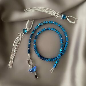 «NYX» Semi-Fine Necklace And Earrings Jewellery Set⠀ - Image 4