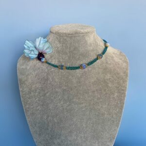 «HEY, BELLA» Beautiful & Luxury Necklace With Natural Stone & Earrings Jewellery Set - Image 9