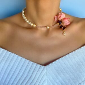 «MI MARIPOSA» Beautiful & Luxury Necklace With Natural Stone & Earrings Jewellery Set - Image 7