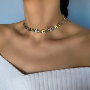 «HARLEY» Trendy Chain Necklace Choker & Earrings Luxury Jewellery Set - Image 6