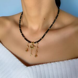 «BURATINO» Semi-Fine Natural Stone Necklace & Earrings Jewellery Set - Image 3