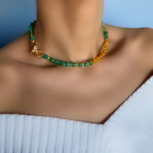 «SUMMER TIME» Semi-Fine Natural Stone Luxury Necklace & Earrings Jewellery Set ⠀ - Image 5