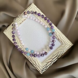 «BEATRICE» Semi-Fine Natural Agate Luxury Necklace - Image 2
