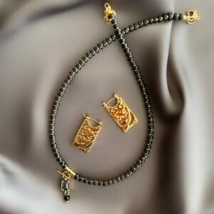 «ISIDA» Semi-Fine Natural Stone Necklace & Earrings Luxury Jewelry Set⠀ - Image 5