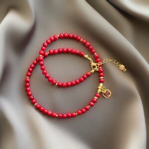 «POMME» Semi-Fine Natural Stone Choker Necklace - Image 2