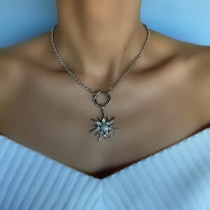 «ESTRELA» Trendy Chain Necklace & Earrings Jewellery Set - Image 5
