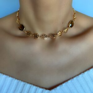 «SUN & MOON» Trendy Chain Necklace & Earrings Jewellery Set - Image 3