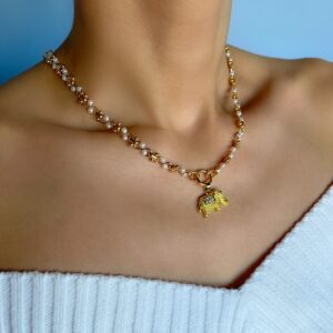 «INDIA» Trendy Chain Necklace & Earrings Jewellery Set - Image 3