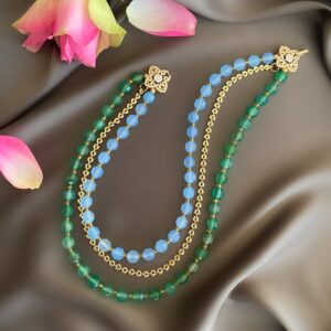 «LETO» Semi-Fine Natural Stone & Chain Luxury Necklace - Image 4