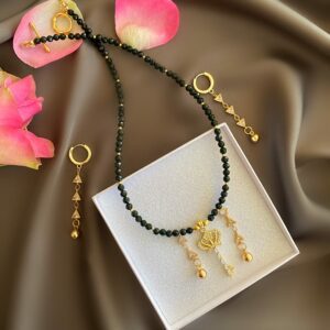 «BURATINO» Semi-Fine Natural Stone Necklace & Earrings Jewellery Set - Image 6