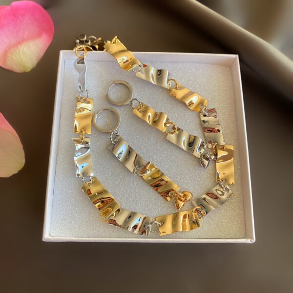 «HARLEY» Trendy Chain Necklace Choker & Earrings Luxury Jewellery Set