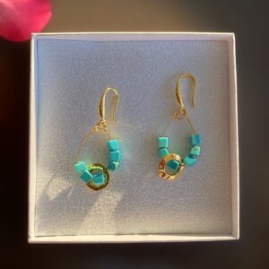 «BEAUTY» Trendy Natural Stone Drop Earrings - Image 2