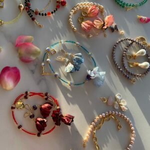 «HEY, BELLA» Beautiful & Luxury Necklace With Natural Stone & Earrings Jewellery Set - Image 13