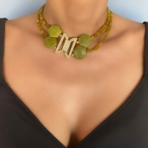 «GRETTA» Semi-Fine Luxury Natural Stone Necklace-Transformer⠀⠀ - Image 5
