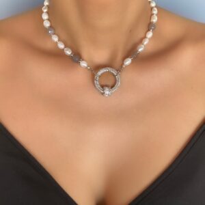 «IVANA» Semi-Fine Luxury Pearl Trendy Necklace  - Image 2
