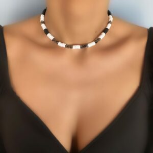 «ZÈBRE»Trendy Resin Necklace-Choker ⠀ - Image 2