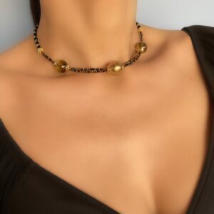 «FOSCHIA» Semi-Fine Luxury Crystal Trendy Necklace & Earrings Jewellery Set⠀ - Image 4