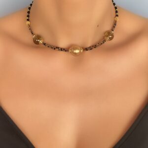 «FOSCHIA» Semi-Fine Luxury Crystal Trendy Necklace & Earrings Jewellery Set⠀ - Image 3