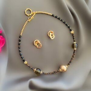 «FOSCHIA» Semi-Fine Luxury Crystal Trendy Necklace & Earrings Jewellery Set⠀ - Image 6