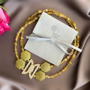 «GRETTA» Semi-Fine Luxury Natural Stone Necklace-Transformer⠀⠀ - Image 2