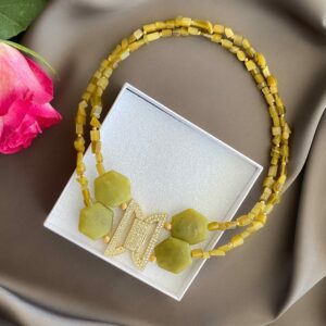 «GRETTA» Semi-Fine Luxury Natural Stone Necklace-Transformer⠀⠀ - Image 3
