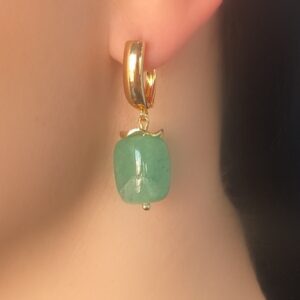 «MYSTY FOREST» Semi-Fine Natural Stone Necklace And Earrings Luxury Jewellery Set - Image 2