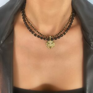 «FELICE» Semi-Fine Natural Stone Luxury Necklace And Earrings Jewellery Set - Image 5
