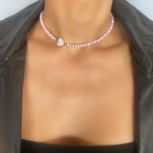 «I.N.L.O.V.E» Semi-Fine Natural Stone Necklace And Earrings Luxury Jewellery Set⠀ - Image 5