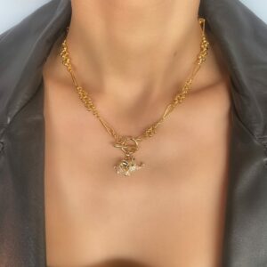 «ÉLÉPHANTEAU» Semi-Fine Trendy Chain Necklace - Image 4