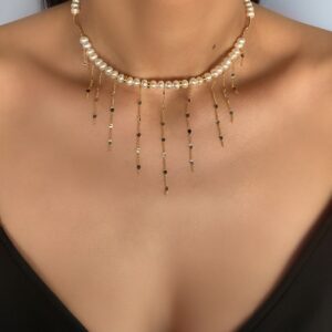 «MARIOTA» Luxury Natural Pearls Luxury Necklace & Earrings Jewellery Set - Image 2