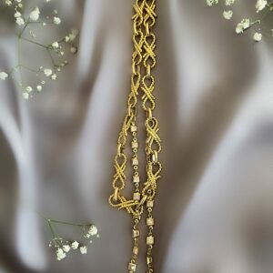 «NASTASIA» Beautiful Chain and Cubic Zirconia Necklace Choker - Image 3