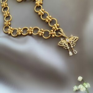 «VANESSA» Semi-Fine Beautiful Chain Necklace With Butterfly Pendant - Image 5