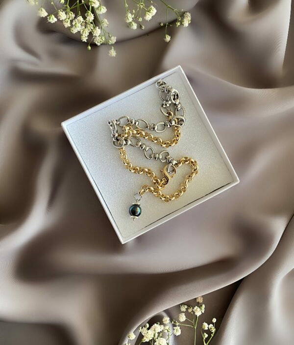 «ALBINA» Trendy Semi-Fine Chain Necklace-Tie⠀