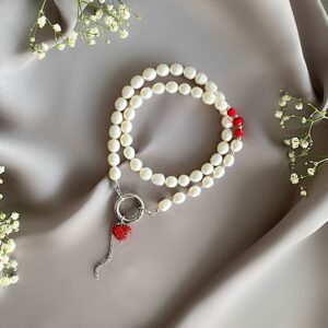 «BE MINE» Semi-Fine Natural Pearl Trendy Necklace - Image 2
