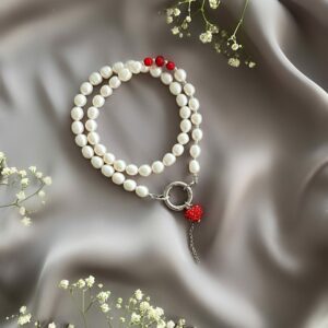 «BE MINE» Semi-Fine Natural Pearl Trendy Necklace - Image 3
