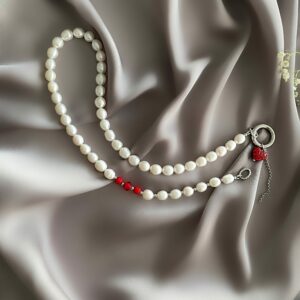«BE MINE» Semi-Fine Natural Pearl Trendy Necklace - Image 5