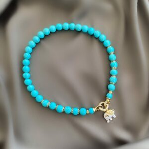 «GOA» Semi-Fine Natural Howlite Stone Necklace & Trendy Pendant - Image 6