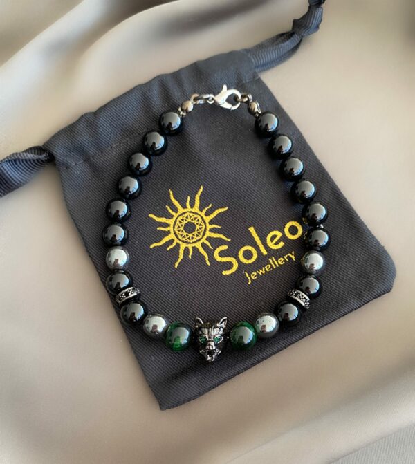 «WOLF» Trendy Natural Agate Bracelet⠀