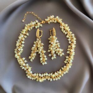 «ROWAN BERRY» Luxury Natural Stone Necklace And Earrings Jewellery Set ⠀ - Image 5