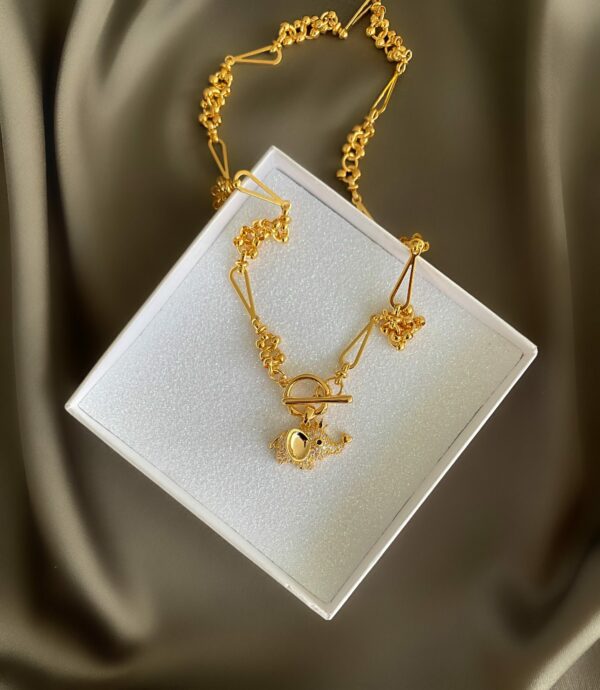 «ÉLÉPHANTEAU» Semi-Fine Trendy Chain Necklace