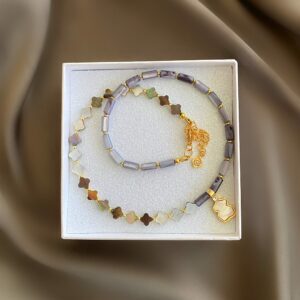 «COALINA» Semi-Fine Natural Stone Trendy Choker Necklace - Image 4
