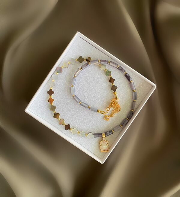 «COALINA» Semi-Fine Natural Stone Trendy Choker Necklace