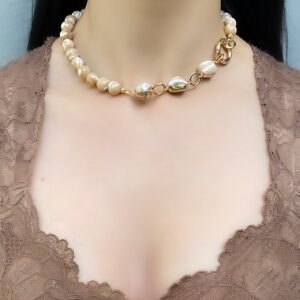 «MACCHIATO» Semi-Fine Natural Stone Necklace & Earrings Jewellery Set⠀ - Image 2