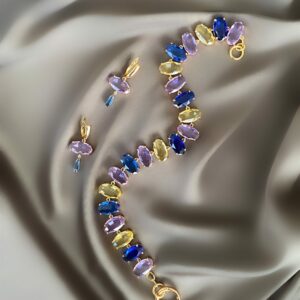«DIAMANTÉ» - Semi-Fine Luxury Choker Necklace With Jewellery Glass - Image 2