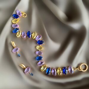 «DIAMANTÉ» - Semi-Fine Luxury Choker Necklace With Jewellery Glass - Image 3