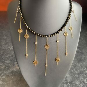 «BEAUX RÊVES» Semi-Fine Natural Stone Luxury Necklace And Earrings Jewellery Set.⠀ - Image 4