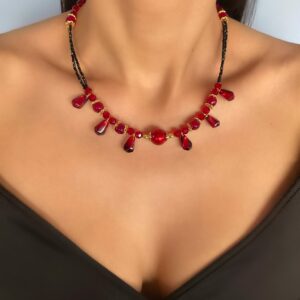 «DIABLO» Semi-Fine Luxury Crystal & Natural Stone Necklace ⠀ - Image 2