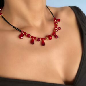 «DIABLO» Semi-Fine Luxury Crystal & Natural Stone Necklace ⠀ - Image 3