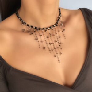 «NOCTURNE» Semi-Fine Natural Stone Luxury Necklace  - Image 7